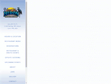 Tablet Screenshot of blueheronsupperclub.com